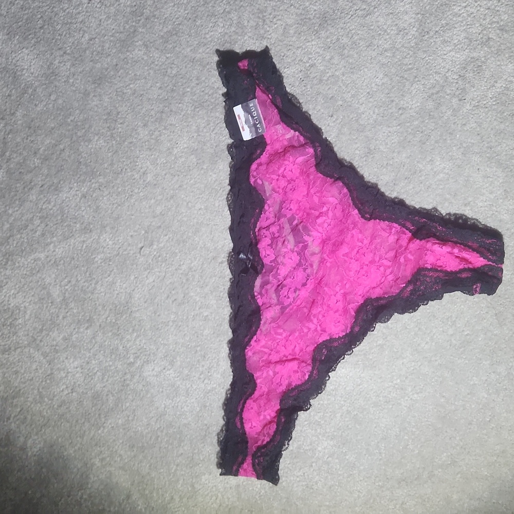 Pink and black sexy panties